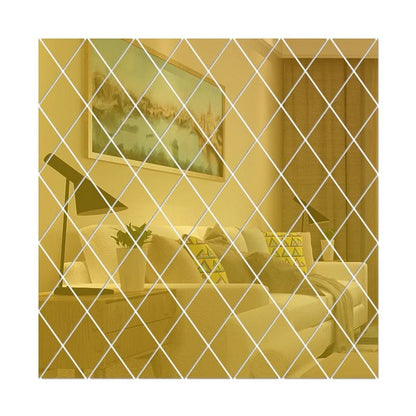 Stylish 3D Wall Mirror Triangle