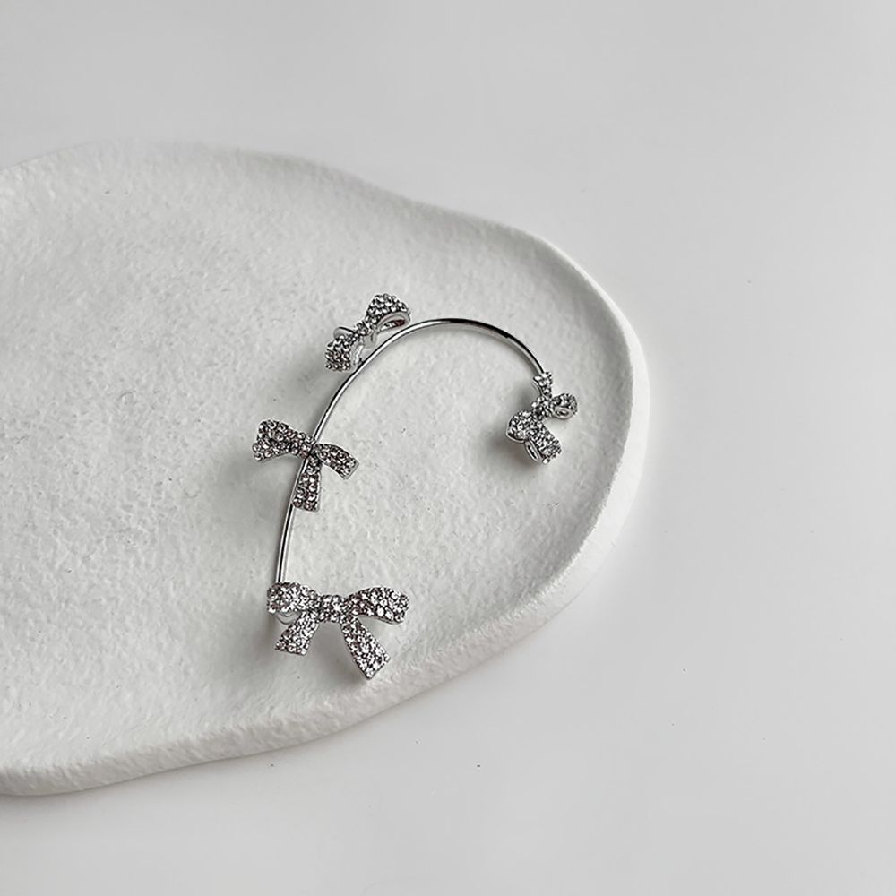 Simple Drop Bow Stud Earrings