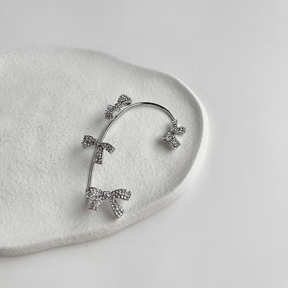 Simple Drop Bow Stud Earrings