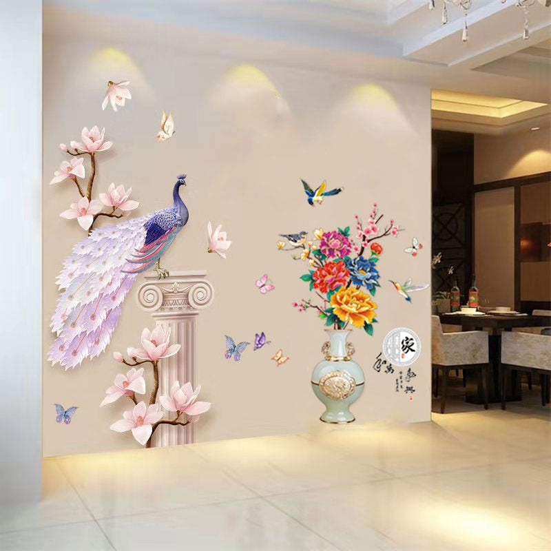 Colorful Floral Wall Decal Sticker