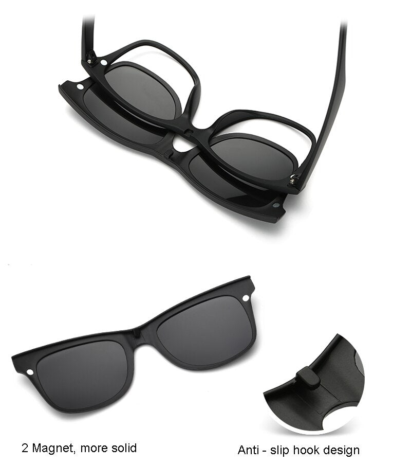 Premium Polarized Sunglasses with Magnetic Lenses