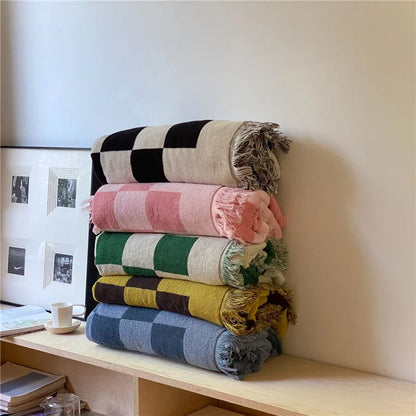 Plaid Lightweight Throw Blanket
