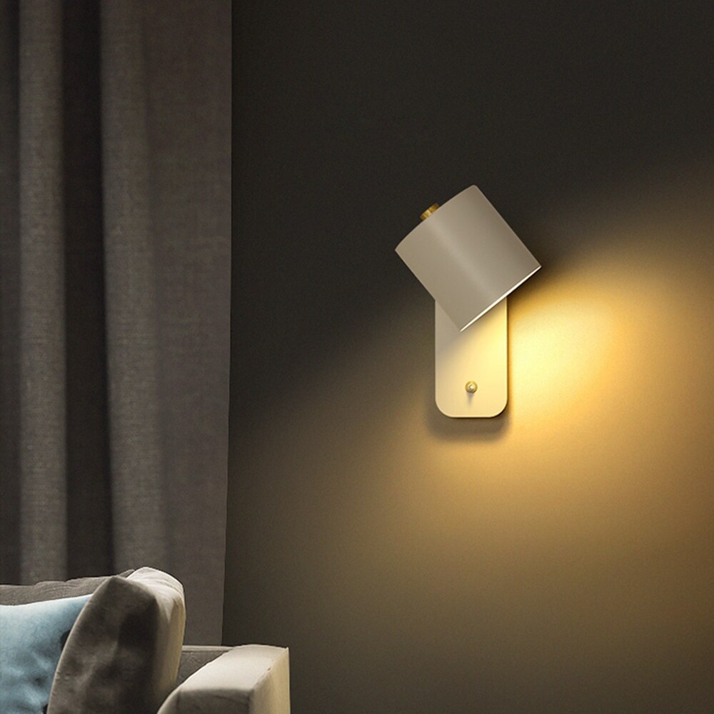 Stylish LED Wall Light with On/Off Switch for Home