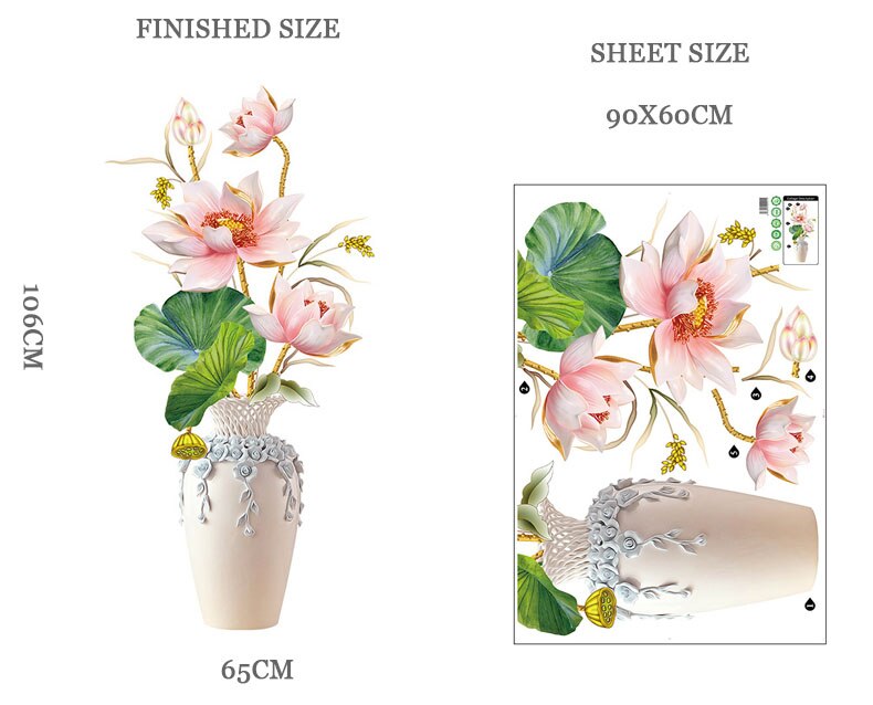 Colorful Floral Wall Decal Sticker - Befez