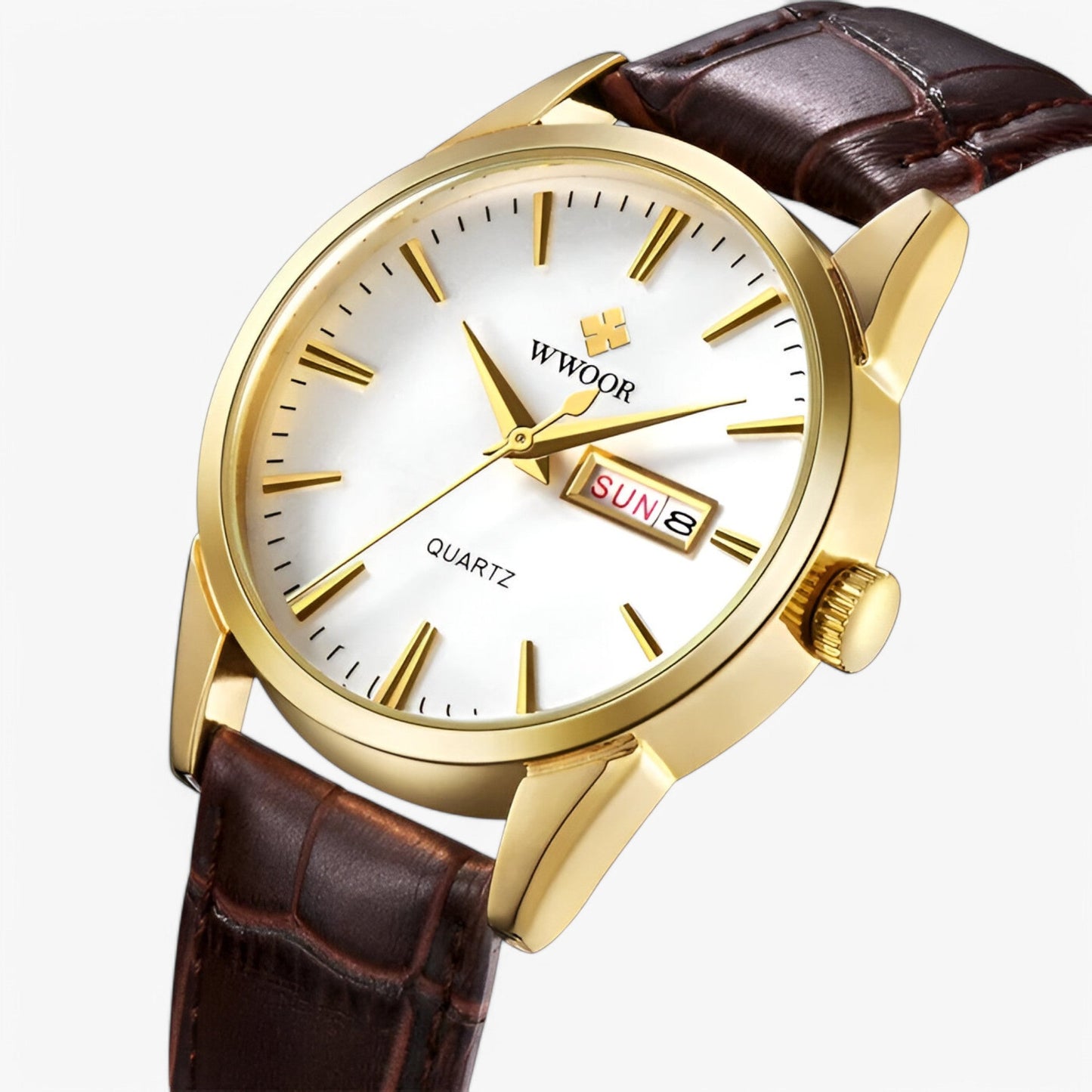 Stylish Leather Mens Watch - Elegant Accessory