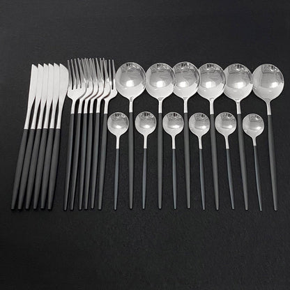 Elegant Gold Flatware Set for Fine Dining