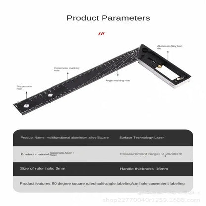 Precise Metal Carpenter Ruler