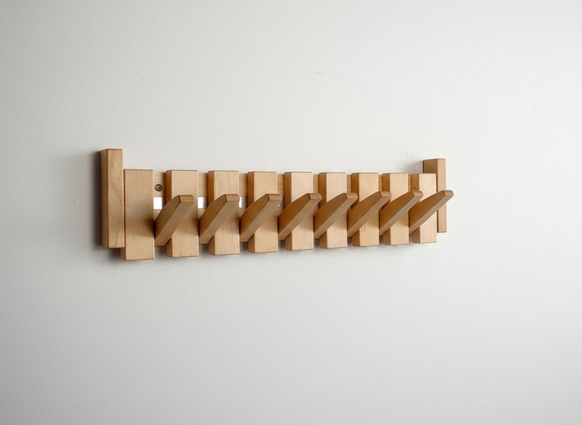 Stylish Wooden Entryway Coat Hook