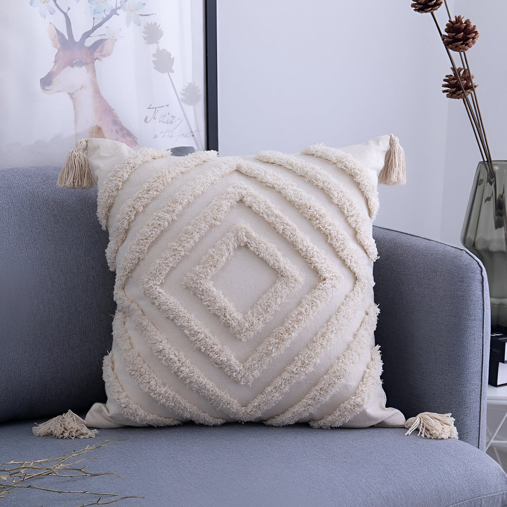 Befez | Vintage Cotton Pillow Cover in Chic Bohemian Style