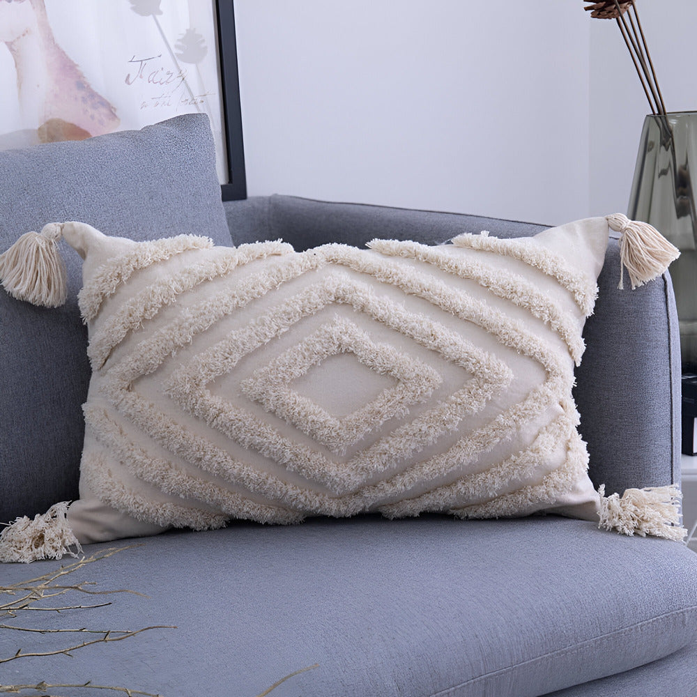 Befez | Vintage Cotton Pillow Cover in Chic Bohemian Style