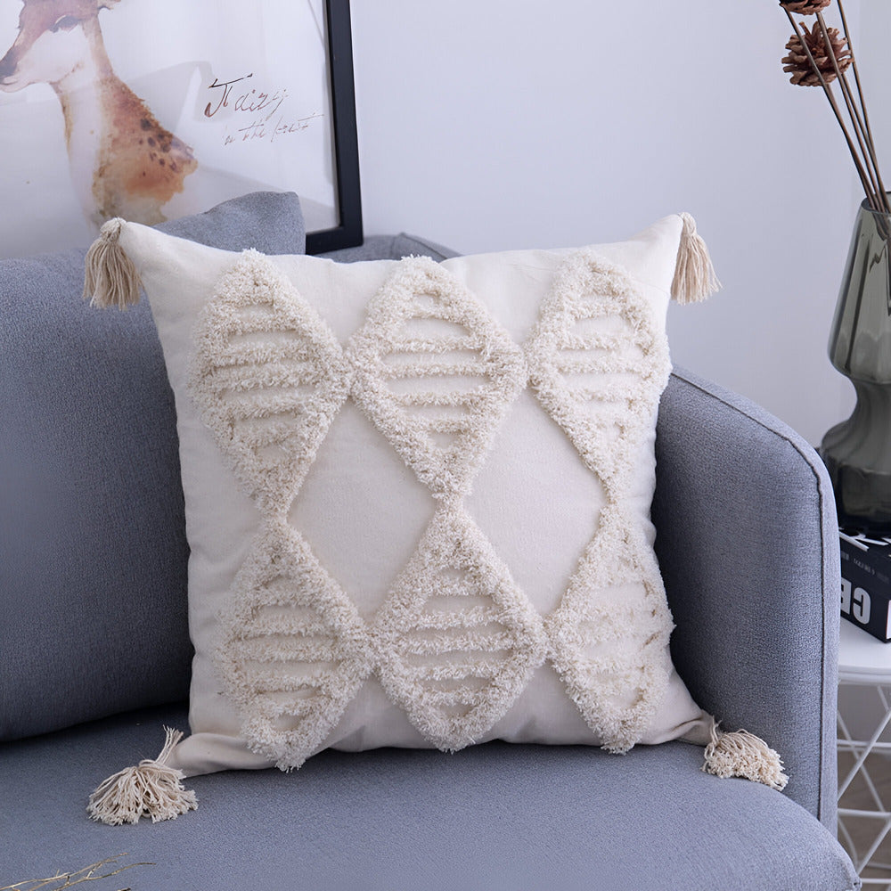 Befez | Vintage Cotton Pillow Cover in Chic Bohemian Style