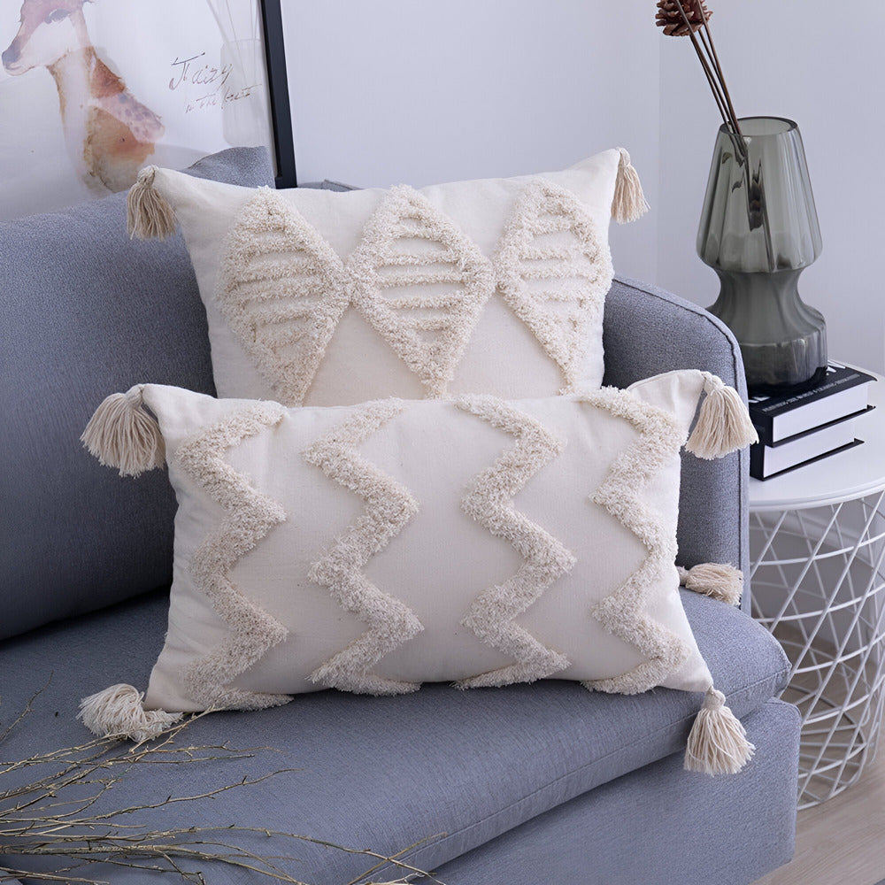 Befez | Vintage Cotton Pillow Cover in Chic Bohemian Style