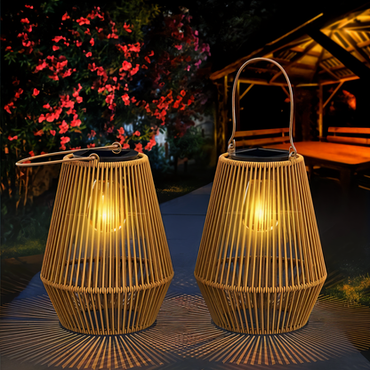 Eco Friendly Solar Powered Bamboo Table Lamp - Befez