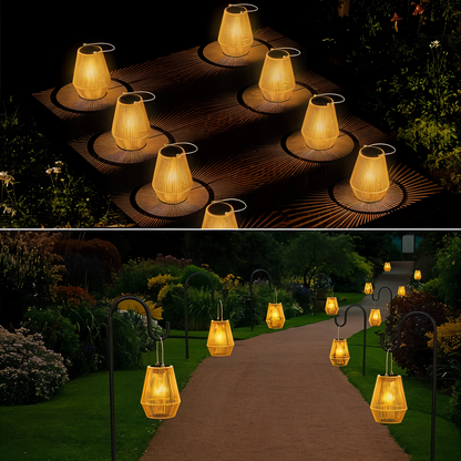 Eco Friendly Solar Powered Bamboo Table Lamp