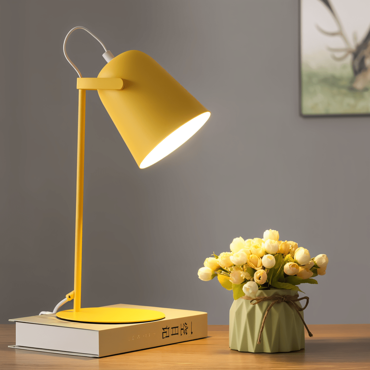 Soft Pink Table Lamp Modern Nordic Style