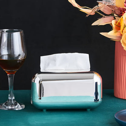 Elegant Gold Tissue Box Cover