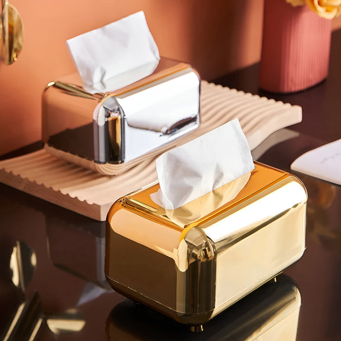 Elegant Gold Tissue Box Cover
