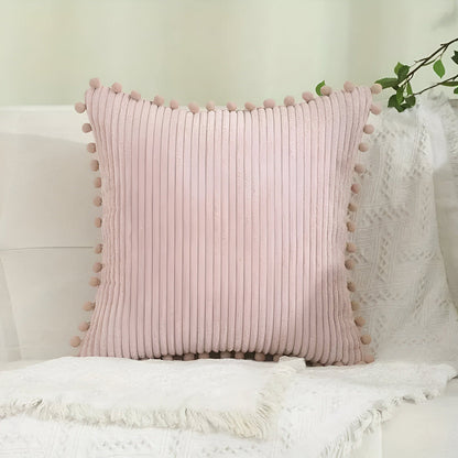 Soft Pom Pom Decorative Throw Pillow Cover - Befez
