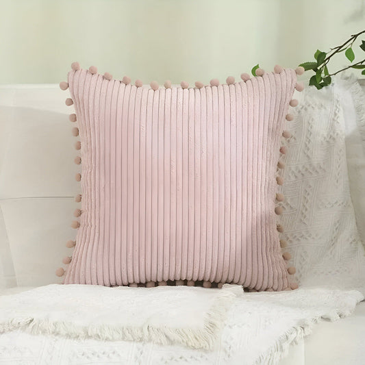 Soft Pom Pom Decorative Throw Pillow Cover - Befez