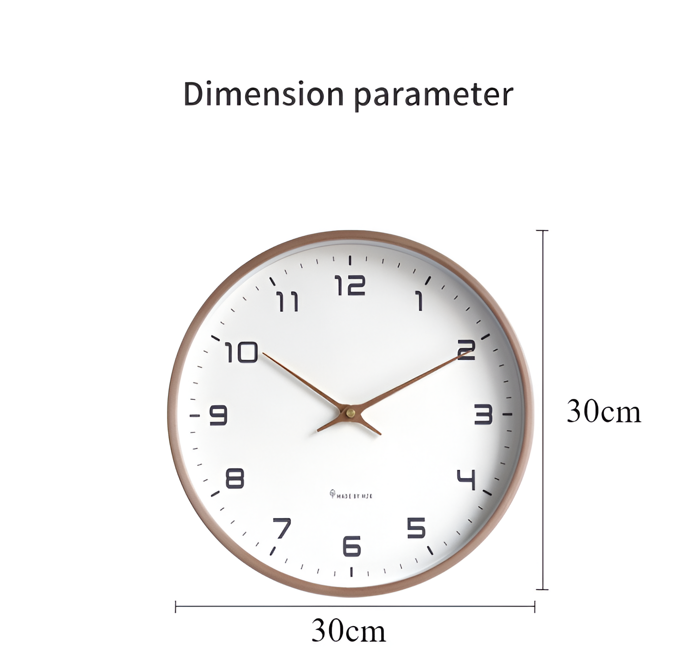 Simple Wooden Wall Clock Modern Home Decor