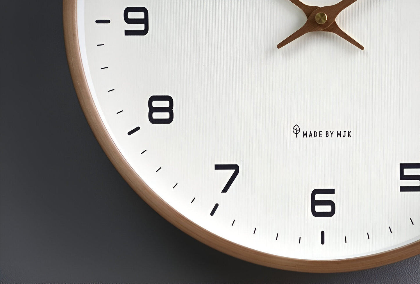 Simple Wooden Wall Clock Modern Home Decor