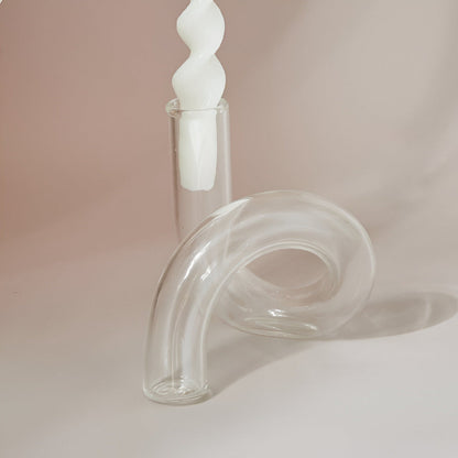 Stylish Glass Vase Candle Holder