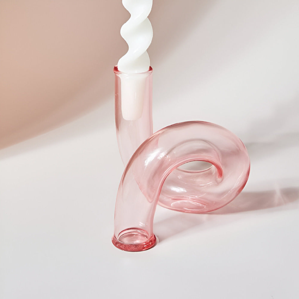Stylish Glass Vase Candle Holder