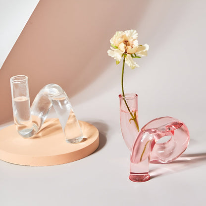 Stylish Glass Vase Candle Holder