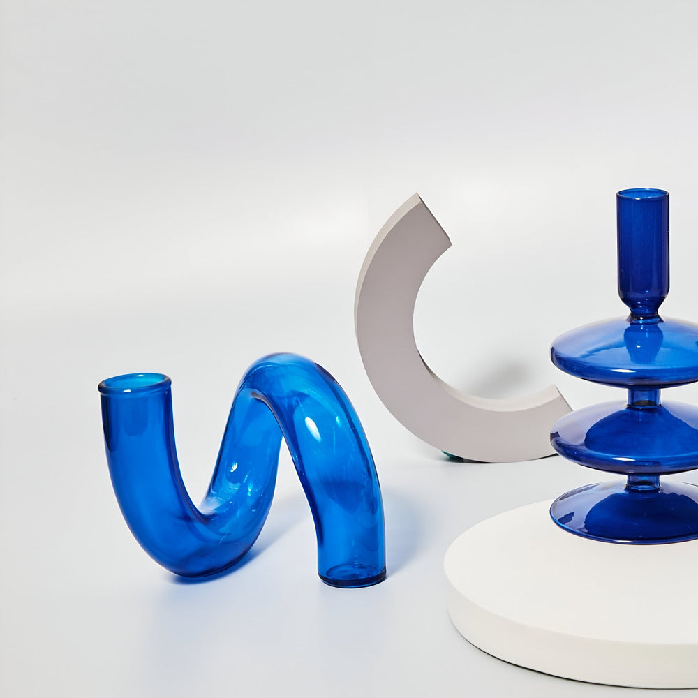 Stylish Glass Vase Candle Holder
