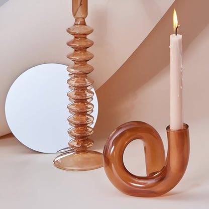 Stylish Glass Vase Candle Holder