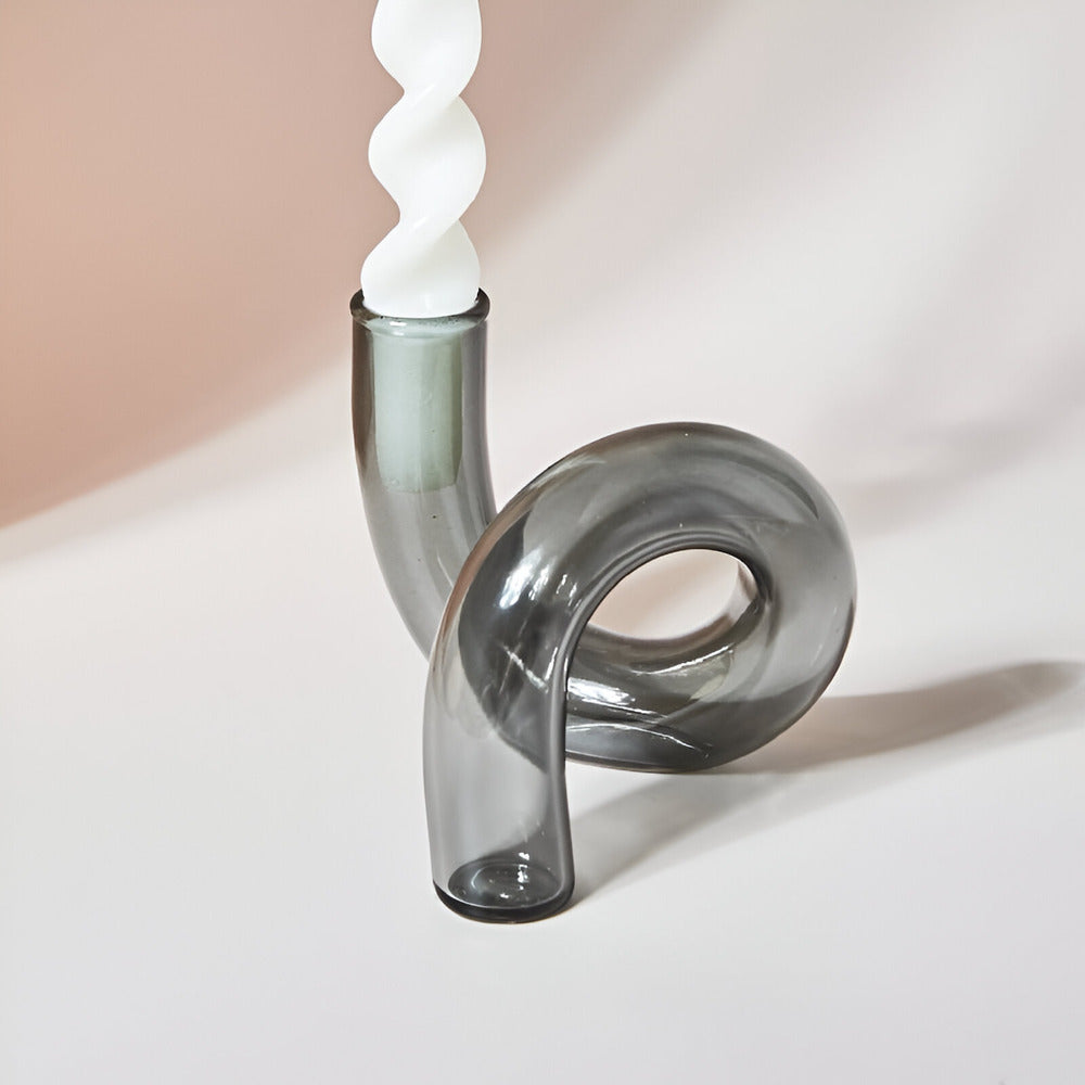 Stylish Glass Vase Candle Holder - Befez