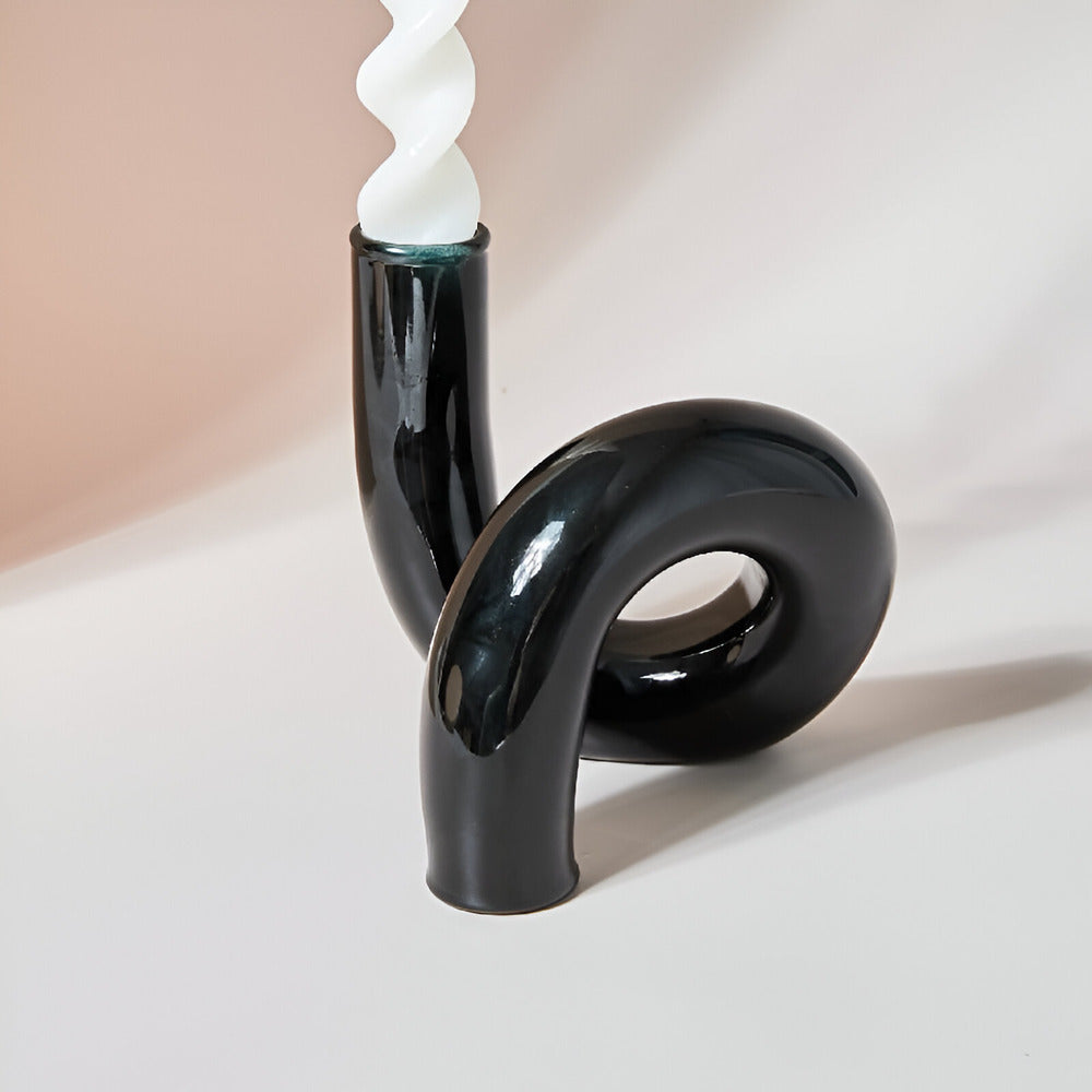 Stylish Glass Vase Candle Holder