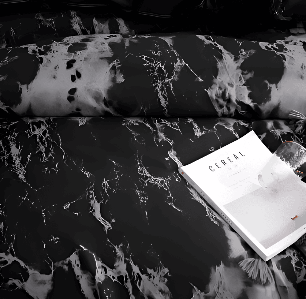 Elegant 3-Piece Bedding Set with Stone Pattern
