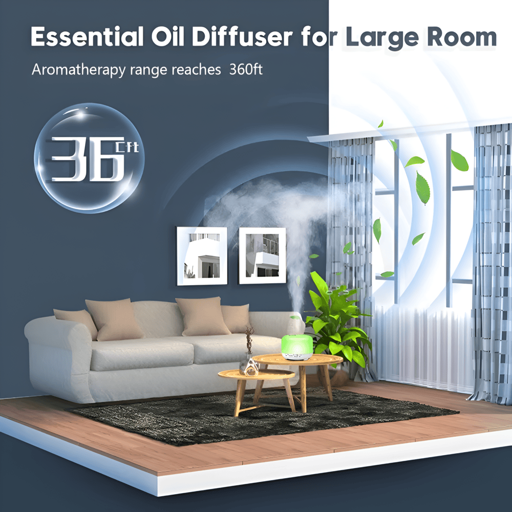 Wireless LED Essential Oil Diffuser with Speaker