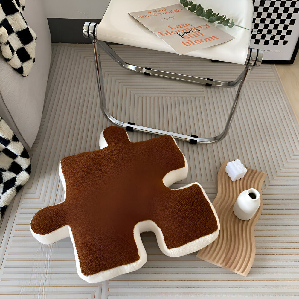 Vibrant 3D Jigsaw Pillow
