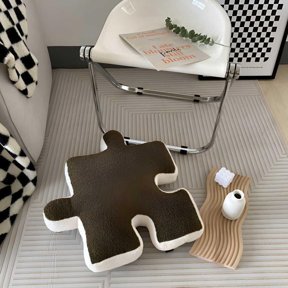 Vibrant 3D Jigsaw Pillow