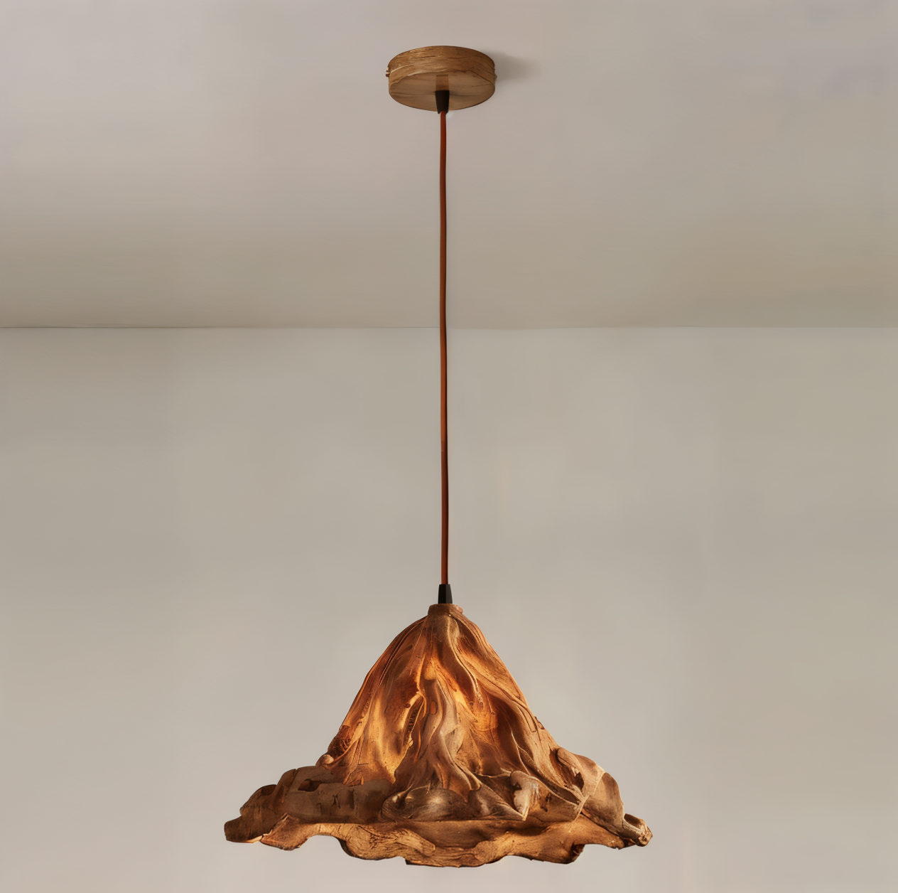 Unique Resin Pendant Light with Lava Style - Befez