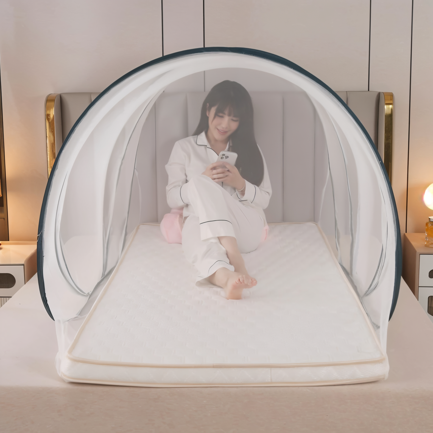 Portable Round Mosquito Net for Travel