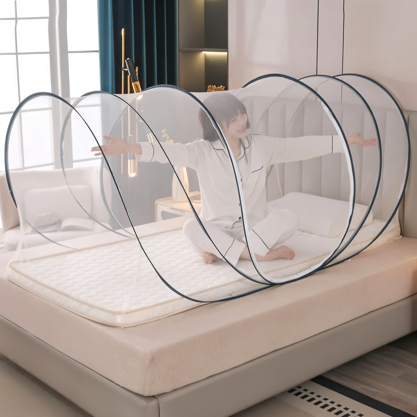 Portable Round Mosquito Net for Travel - Befez