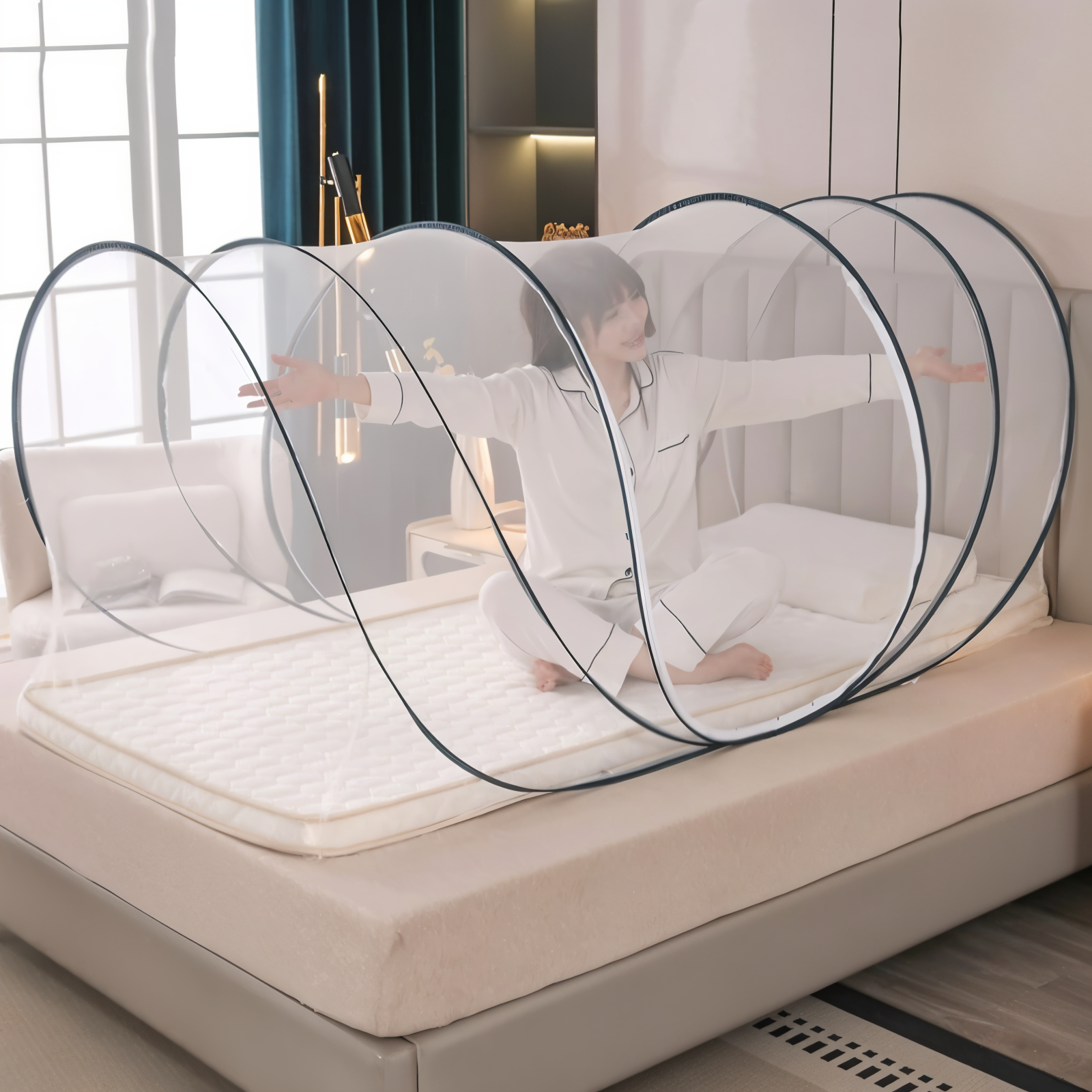 Portable Round Mosquito Net for Travel - Befez