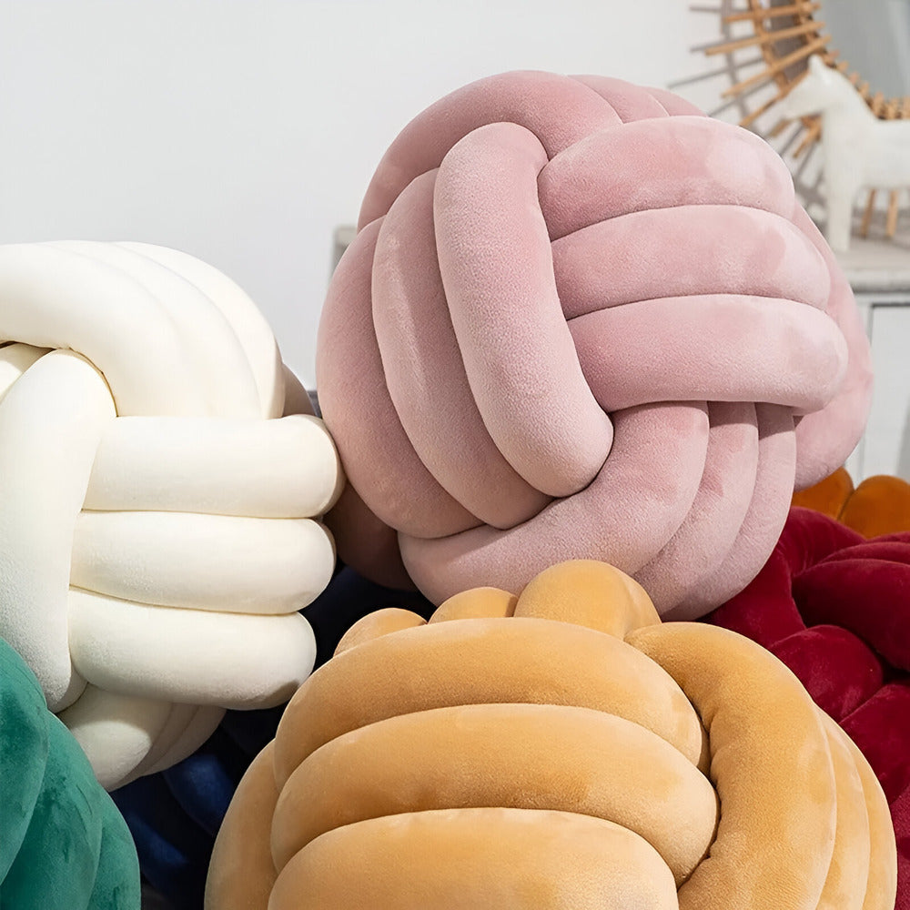Unique Handmade Round Throw Pillow