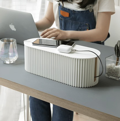 Stylish Cable Management Box in Pastel Colors