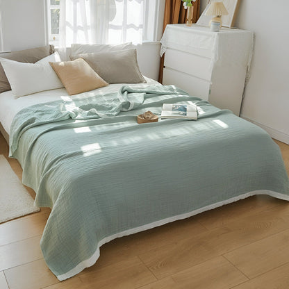 Lightweight Summer Throw Blanket Soft Cotton Layers