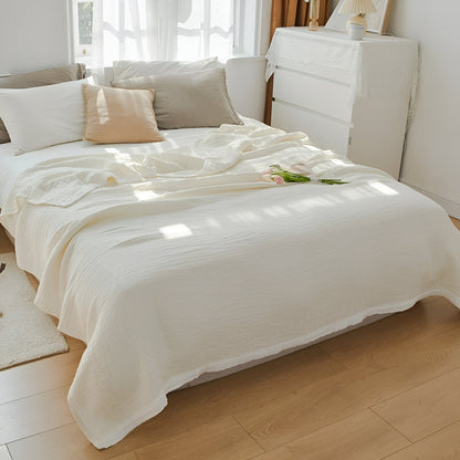 Lightweight Summer Throw Blanket Soft Cotton Layers