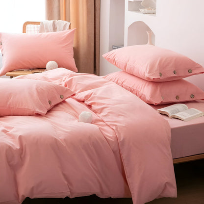 Soft Cotton Bedroom Sheet Set with 2 Pillow Covers - Befez