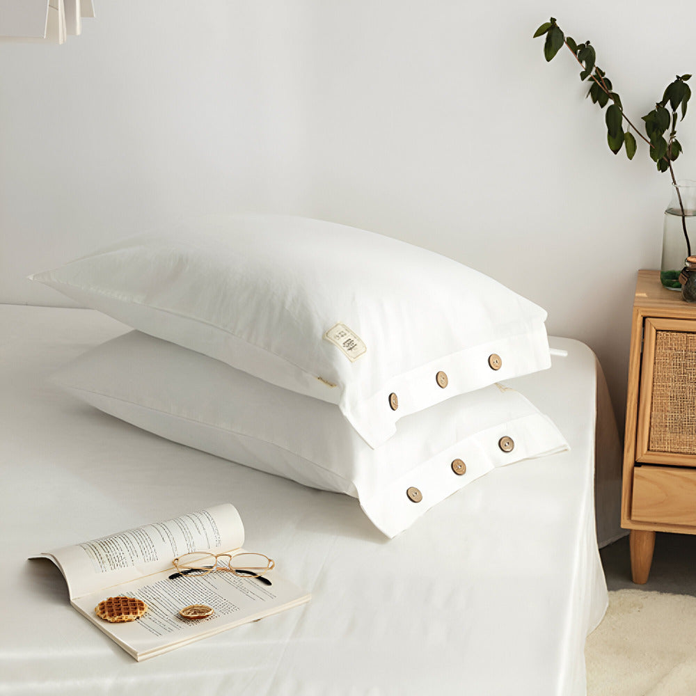 Soft Cotton Bedroom Sheet Set with 2 Pillow Covers