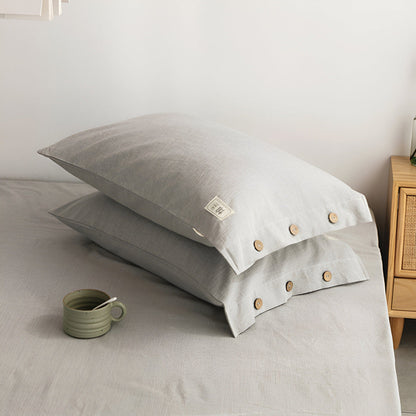 Soft Cotton Bedroom Sheet Set with 2 Pillow Covers
