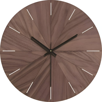 Simple Wooden Wall Clock - Natural Solid Wood Design - Befez