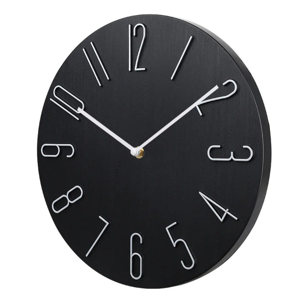 Quiet Slim Wall Clock with Simple Quartz Mechanism - Befez