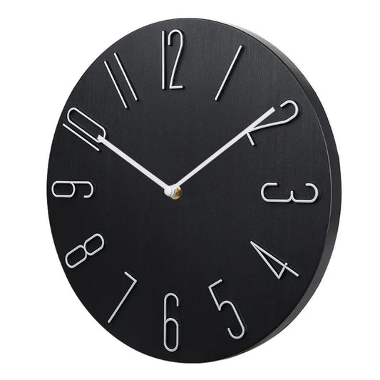 Quiet Slim Wall Clock with Simple Quartz Mechanism - Befez